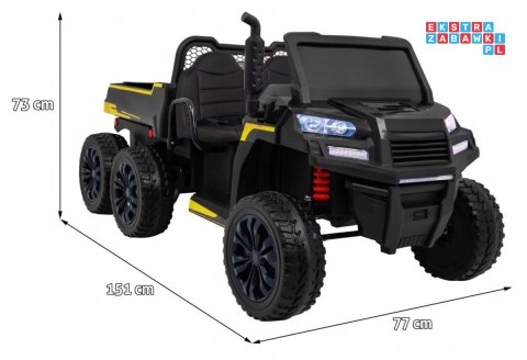 [PA.A730-2.CZ] Farmer truck dwuosobowy na akumulator 4x35W 24V/7Ah - czarny