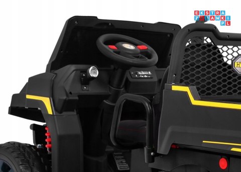 [PA.A730-2.CZ] Farmer truck dwuosobowy na akumulator 4x35W 24V/7Ah - czarny