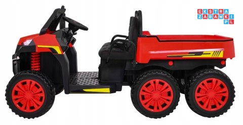 [PA.A730-2.CR] Farmer truck dwuosobowy na akumulator 4x35W 24V/7Ah - czerwony [S]