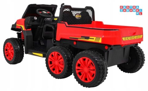 [PA.A730-2.CR] Farmer truck dwuosobowy na akumulator 4x35W 24V/7Ah - czerwony [S]