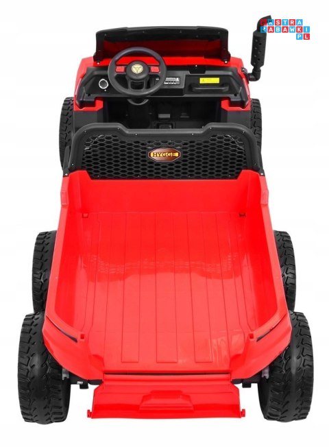 [PA.A730-2.CR] Farmer truck dwuosobowy na akumulator 4x35W 24V/7Ah - czerwony [S]