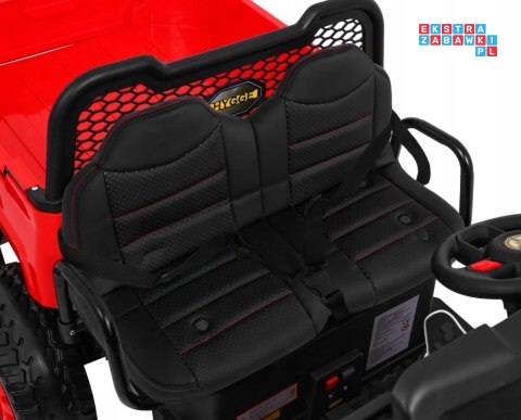 [PA.A730-2.CR] Farmer truck dwuosobowy na akumulator 4x35W 24V/7Ah - czerwony [S]