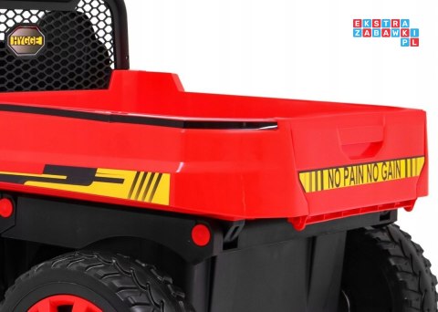 [PA.A730-2.CR] Farmer truck dwuosobowy na akumulator 4x35W 24V/7Ah - czerwony [S]