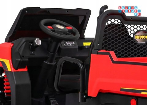 [PA.A730-2.CR] Farmer truck dwuosobowy na akumulator 4x35W 24V/7Ah - czerwony [S]