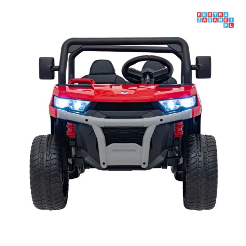 [XMX-623B] Pojazd Farmer Truck Speed 900 4x45W 12V/10Ah na akumulator EVA ekoskóra elektryczny kiper - czerwony