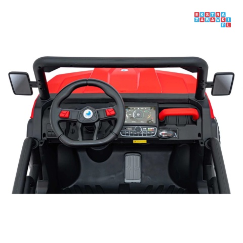 [XMX-623B] Pojazd Farmer Truck Speed 900 4x45W 12V/10Ah na akumulator EVA ekoskóra elektryczny kiper - czerwony