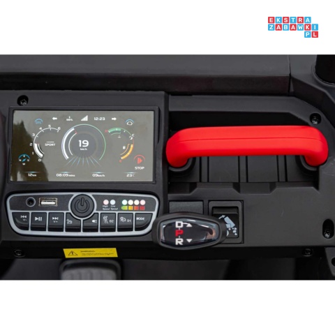 [XMX-623B] Pojazd Farmer Truck Speed 900 4x45W 12V/10Ah na akumulator EVA ekoskóra elektryczny kiper - czerwony