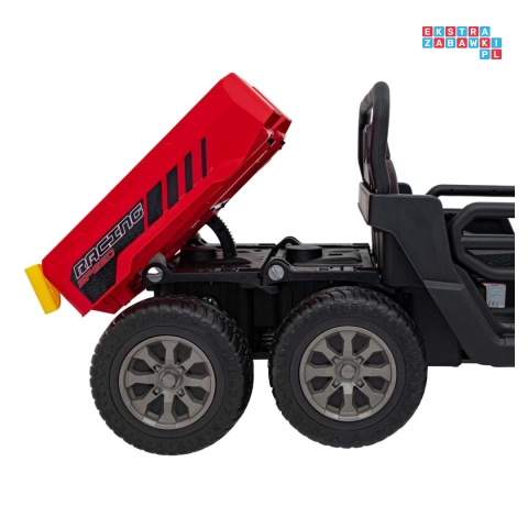 [XMX-623B] Pojazd Farmer Truck Speed 900 4x45W 12V/10Ah na akumulator EVA ekoskóra elektryczny kiper - czerwony