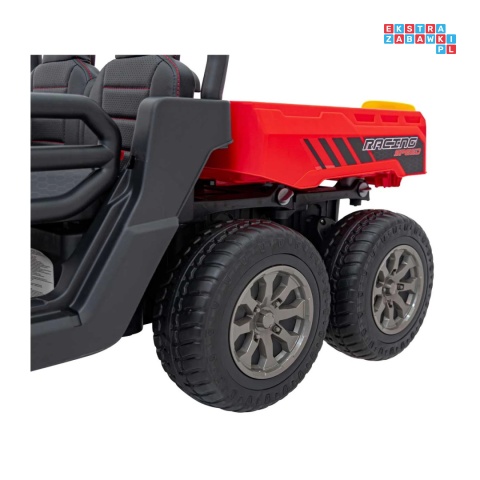 [XMX-623B] Pojazd Farmer Truck Speed 900 4x45W 12V/10Ah na akumulator EVA ekoskóra elektryczny kiper - czerwony