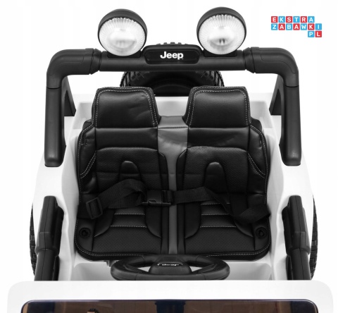 [JWR555] Jeep Wrangler Rubicon 4X45W 12V/10Ah EVA, pokrowiec, pilot, LED, MP3, BT - biały