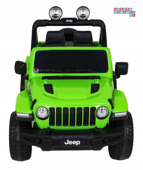 [JWR555] Jeep Wrangler Rubicon 4X45W 12V/10Ah EVA, pokrowiec, pilot, LED, MP3, BT - zielony