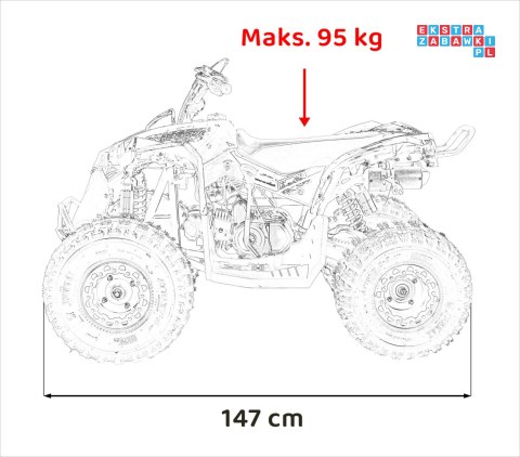 [ATV003] Quad Spalinowy RENEGADE HIPERFECT 125CC - jednocylindrowy czterosuwowy - żółty