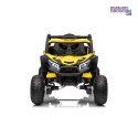 [XMX-631] Buggy Madman UTV-MX na akumulator 4x35W 12V/10Ah EVA LED ekoskóra - żółty