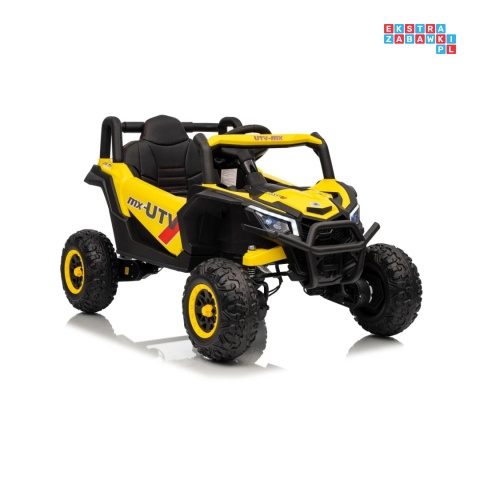 [XMX-631] Buggy Madman UTV-MX na akumulator 4x35W 12V/10Ah EVA LED ekoskóra - żółty