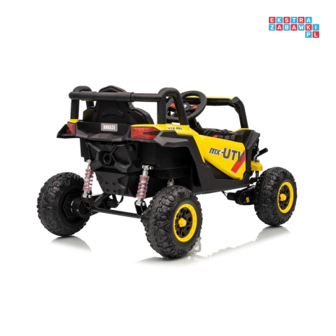 [XMX-631] Buggy Madman UTV-MX na akumulator 4x35W 12V/10Ah EVA LED ekoskóra - żółty