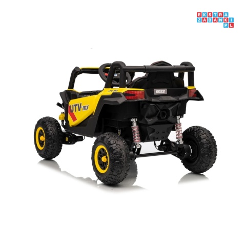 [XMX-631] Buggy Madman UTV-MX na akumulator 4x35W 12V/10Ah EVA LED ekoskóra - żółty