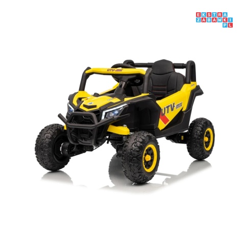 [XMX-631] Buggy Madman UTV-MX na akumulator 4x35W 12V/10Ah EVA LED ekoskóra - żółty