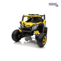 [XMX-631] Buggy Madman UTV-MX na akumulator 4x35W 12V/10Ah EVA LED ekoskóra - żółty