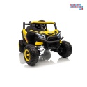 [XMX-631] Buggy Madman UTV-MX na akumulator 4x35W 12V/10Ah EVA LED ekoskóra - żółty