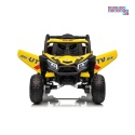 [XMX-631] Buggy Madman UTV-MX na akumulator 4x35W 12V/10Ah EVA LED ekoskóra - żółty