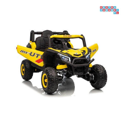 [XMX-631] Buggy Madman UTV-MX na akumulator 4x35W 12V/10Ah EVA LED ekoskóra - żółty
