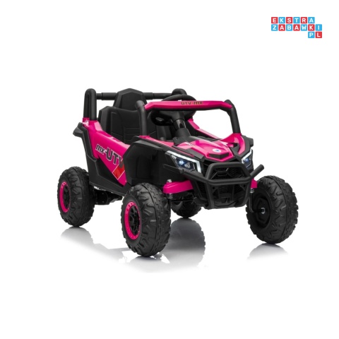 [XMX-631] Buggy Madman UTV-MX na akumulator 4x35W 12V/10Ah EVA LED ekoskóra - różowy
