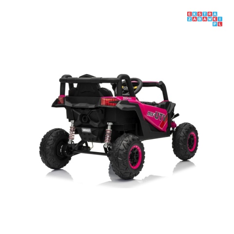 [XMX-631] Buggy Madman UTV-MX na akumulator 4x35W 12V/10Ah EVA LED ekoskóra - różowy