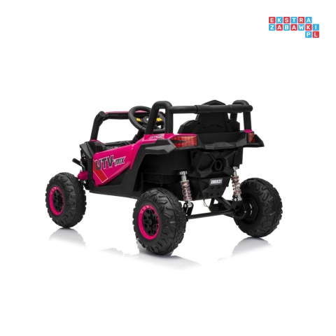 [XMX-631] Buggy Madman UTV-MX na akumulator 4x35W 12V/10Ah EVA LED ekoskóra - różowy