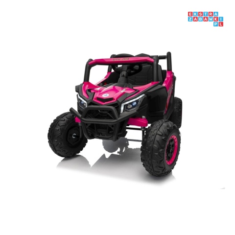 [XMX-631] Buggy Madman UTV-MX na akumulator 4x35W 12V/10Ah EVA LED ekoskóra - różowy