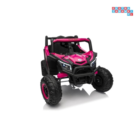 [XMX-631] Buggy Madman UTV-MX na akumulator 4x35W 12V/10Ah EVA LED ekoskóra - różowy