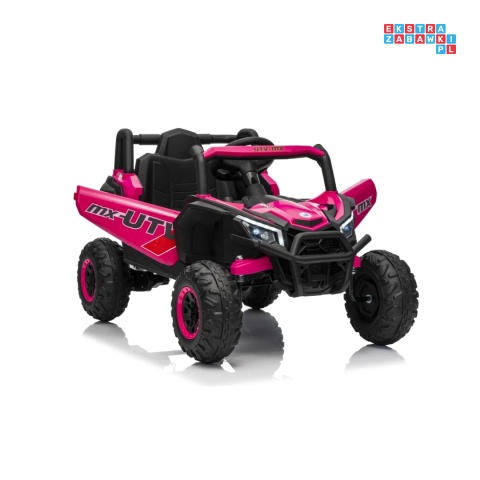 [XMX-631] Buggy Madman UTV-MX na akumulator 4x35W 12V/10Ah EVA LED ekoskóra - różowy