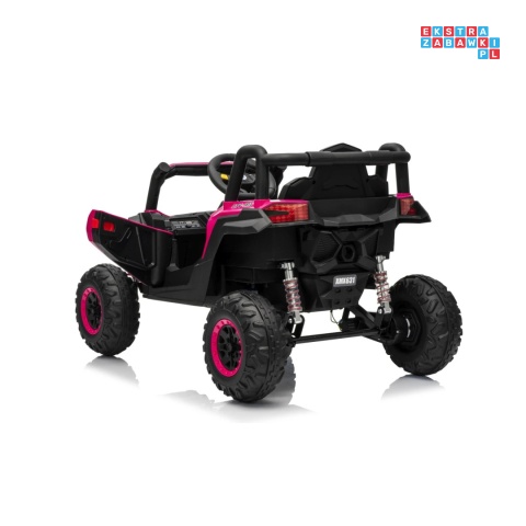 [XMX-631] Buggy Madman UTV-MX na akumulator 4x35W 12V/10Ah EVA LED ekoskóra - różowy
