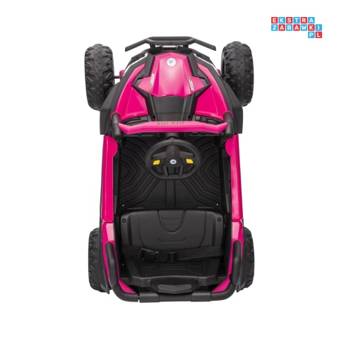 [XMX-631] Buggy Madman UTV-MX na akumulator 4x35W 12V/10Ah EVA LED ekoskóra - różowy