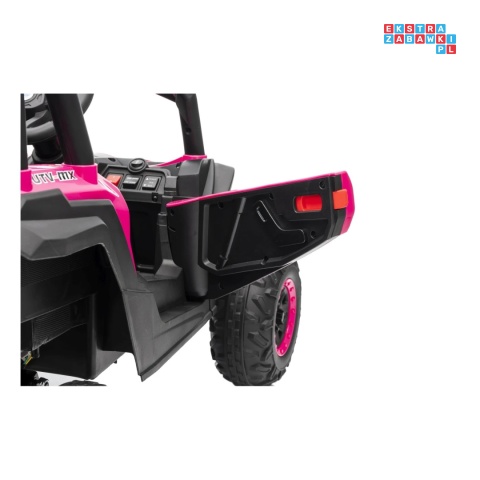 [XMX-631] Buggy Madman UTV-MX na akumulator 4x35W 12V/10Ah EVA LED ekoskóra - różowy