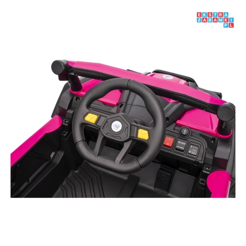 [XMX-631] Buggy Madman UTV-MX na akumulator 4x35W 12V/10Ah EVA LED ekoskóra - różowy