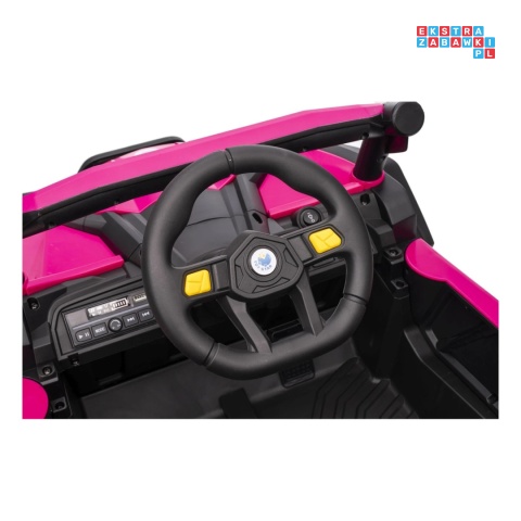 [XMX-631] Buggy Madman UTV-MX na akumulator 4x35W 12V/10Ah EVA LED ekoskóra - różowy