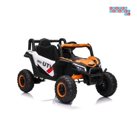 [XMX-631] Buggy Madman UTV-MX na akumulator 4x35W 12V/10Ah EVA LED ekoskóra - biały