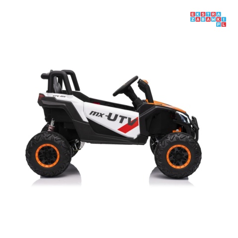 [XMX-631] Buggy Madman UTV-MX na akumulator 4x35W 12V/10Ah EVA LED ekoskóra - biały