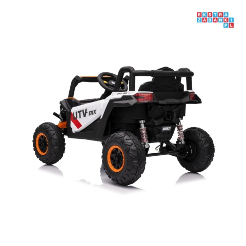 [XMX-631] Buggy Madman UTV-MX na akumulator 4x35W 12V/10Ah EVA LED ekoskóra - biały