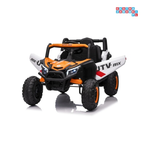 [XMX-631] Buggy Madman UTV-MX na akumulator 4x35W 12V/10Ah EVA LED ekoskóra - biały