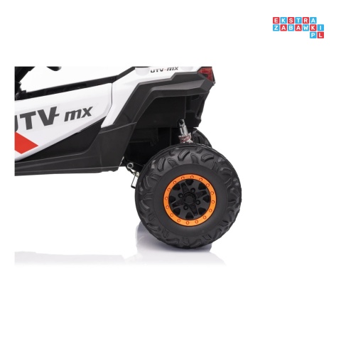 [XMX-631] Buggy Madman UTV-MX na akumulator 4x35W 12V/10Ah EVA LED ekoskóra - biały
