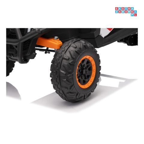 [XMX-631] Buggy Madman UTV-MX na akumulator 4x35W 12V/10Ah EVA LED ekoskóra - biały