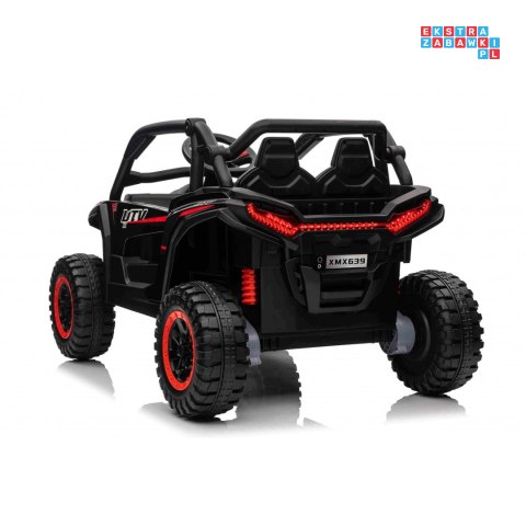 [XMX-639] Buggy KCK na akumulator 4x50W 24V/7Ah ekoskóra EVA MP3 Bluetooth - czarny