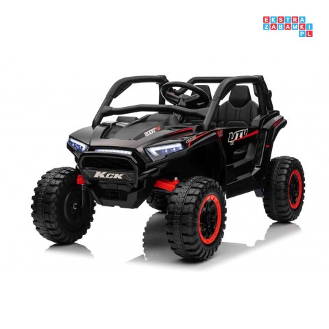 [XMX-639] Buggy KCK na akumulator 4x50W 24V/7Ah ekoskóra EVA MP3 Bluetooth - czarny