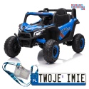 [XMX-631] Buggy Madman UTV-MX na akumulator 4x35W 12V/10Ah EVA LED ekoskóra - niebieski