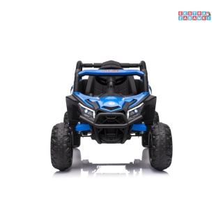 Madman UTV-MX buggy na akumulator 4x4 - niebieski, 4x35W, EVA, LED, ekoskóra [XMX-631]