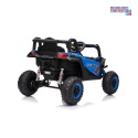 [XMX-631] Buggy Madman UTV-MX na akumulator 4x35W 12V/10Ah EVA LED ekoskóra - niebieski