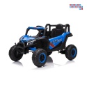 [XMX-631] Buggy Madman UTV-MX na akumulator 4x35W 12V/10Ah EVA LED ekoskóra - niebieski