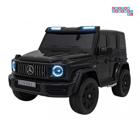 [DK-G63] Mercedes Benz G63 AMG XXL [4x200W 24V/14Ah] koła EVA, LED, ekoskóra - czarny