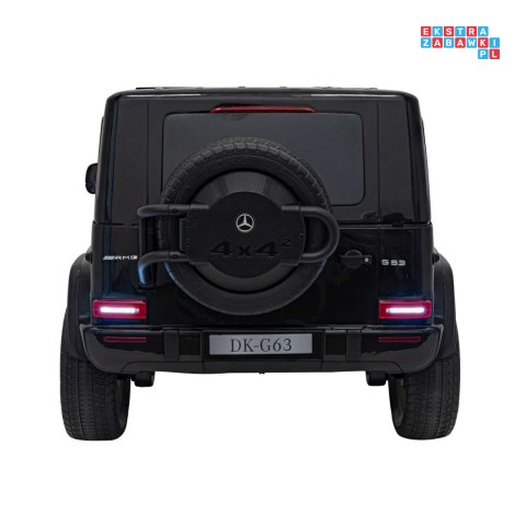 [DK-G63] Mercedes Benz G63 AMG XXL [4x200W 24V/14Ah] koła EVA, LED, ekoskóra - czarny